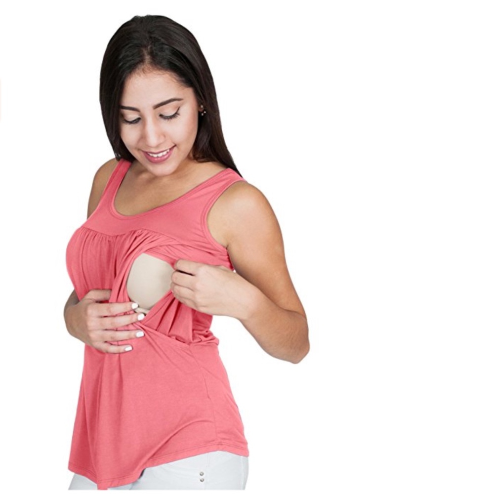 NEW! My Bella Mama Nursing Breastfeeding Tank Top NWT